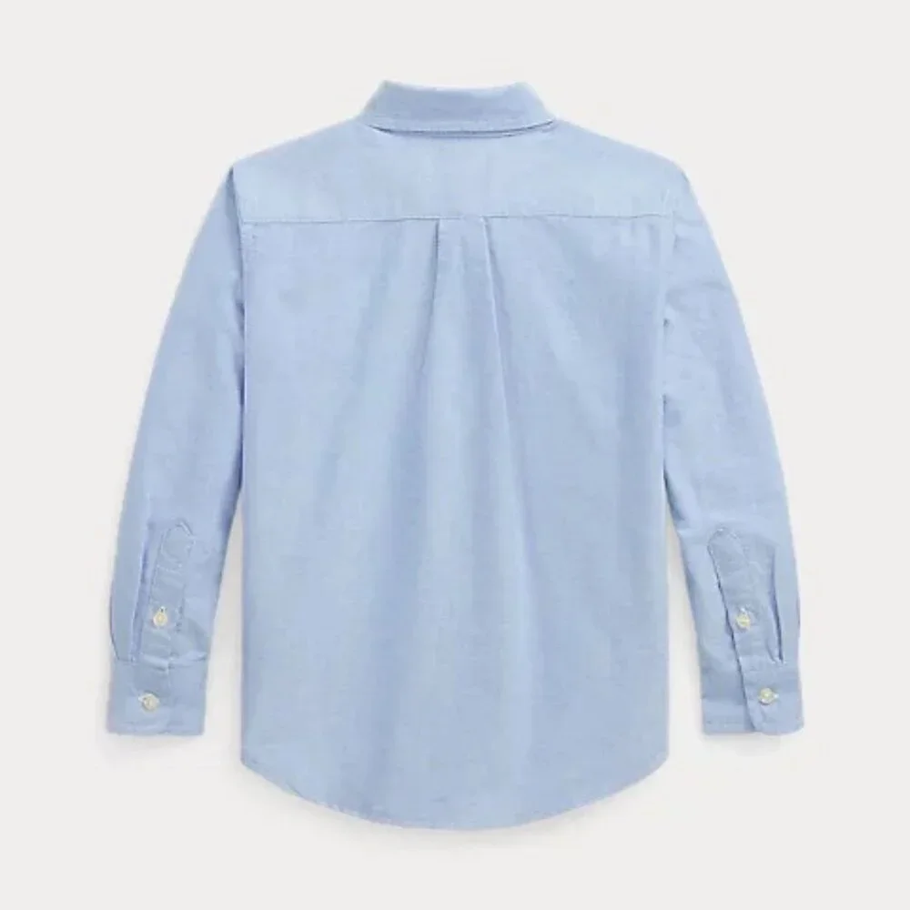 Ralph Lauren Polo Bear Oxford Shirt – Blue, Size 2T - Picture 2 of 12